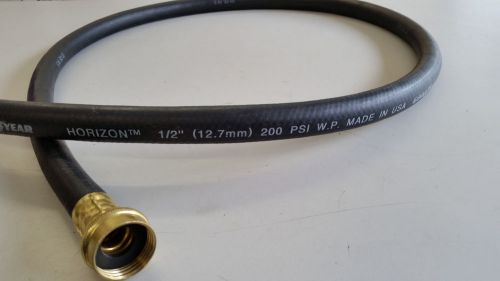 1/2&#034; x 5 FT.  Good Year Horizon 200 PSI Water Hose with 3/4&#034; Connector