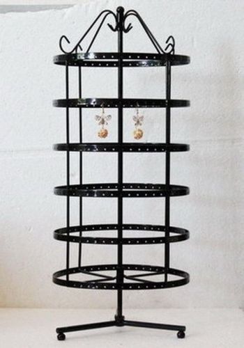 new fashion 288 holes black rotating earrings display stand rack holder