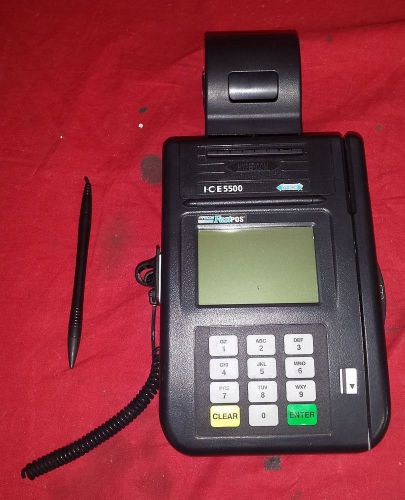 Hypercom ice5500 plus credit card machine pos terminal as is untested parts for sale