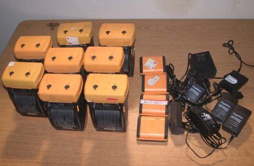 Lot of 8 Cognitive Code Ranger Thermal Barcode Label Printer power supply + more
