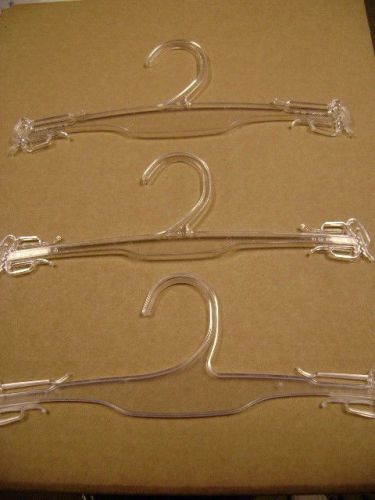 Hangers 10&#034; clear lingerie  hangers plastic retail 185/cs for sale