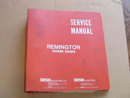 REMINGTON CHAINSAW MANUALS Awesome 1970&#039;s Lot Parts Lists Repair Service 200+pgs