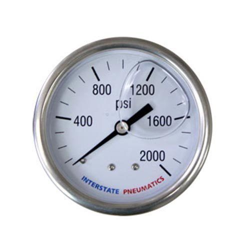 2000 psi 2-1/2&#039; dial 1/4&#039; npt rear mount oil filled pressure gauge - g7122-2000 for sale