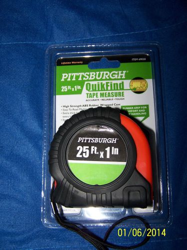 Pittsburgh (25ft x 1in) QuikFind Tape Measure