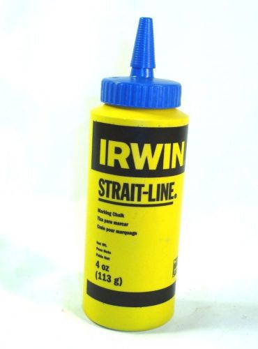New Sealed IRWIN Strait-Line Blue Marking Chalk 4oz