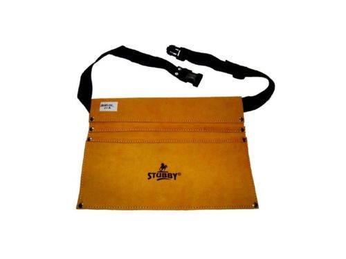 HIGH QUALITY STUBBY 2  POCKET LEATHER TOOL BAG BRAND NEW