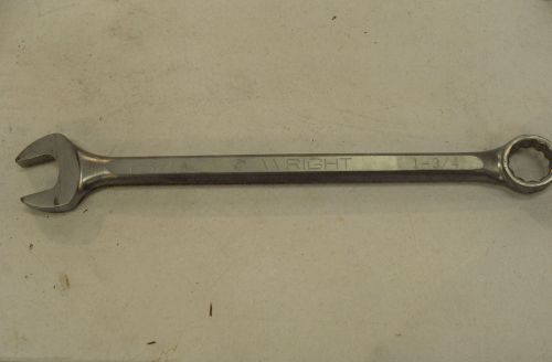 WRIGHT 1156 1-3/4 INCH 1 OPEN END COMBINATION WRENCH USED AS IS