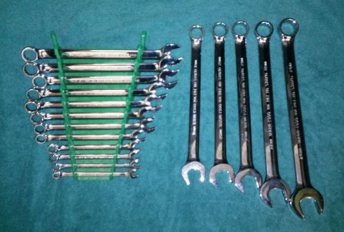 PROTO J1200RM-T500 FULL POLISHED METRIC COMBO WRENCH SET 7MM to 24MM .