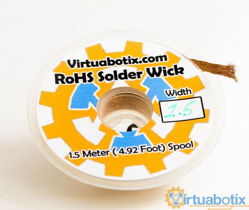 Virtuabotix Solder Wick 2mm Desoldering Braid (RHOS)