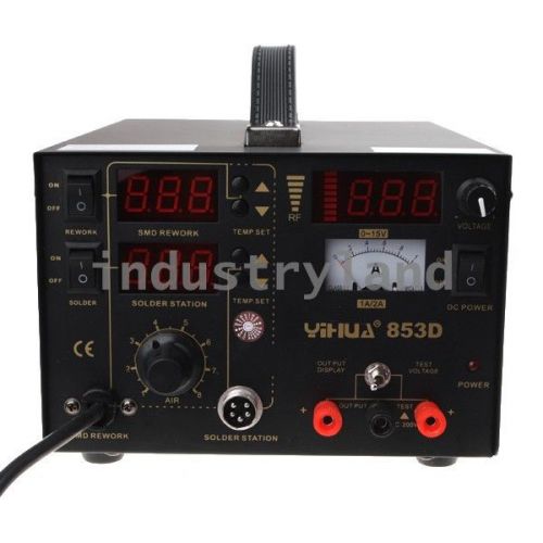 3in1 smd iron gun hot air power supply ac220v rework soldering station soz for sale