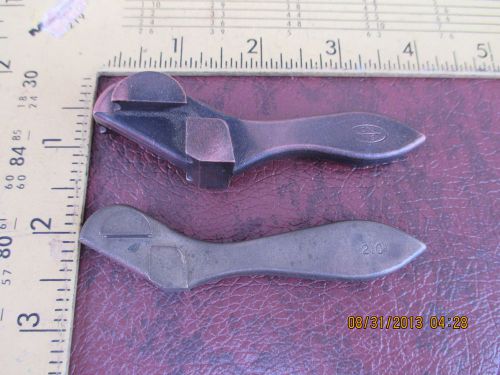 2 Rare Brass Copper Tubing Bender Machanic Machinist Tools 1/8 1/16 2101 1107 OS