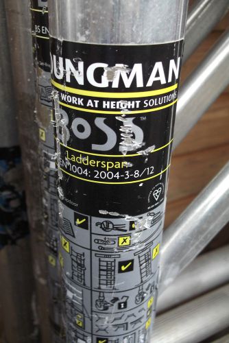 Boss youngman  aluminium narrow    4.2m wh  3t  frame scaffold tower for sale