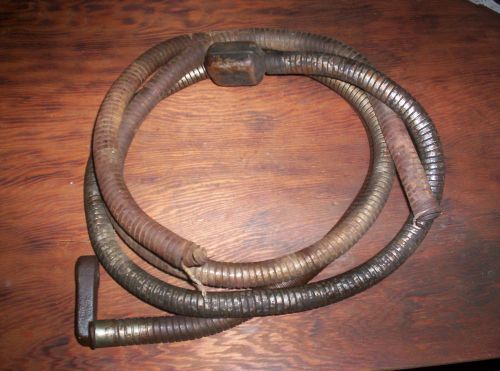 Nice old briggs &amp; stratton w wi wm wmb exhaust hose &amp; coupler tubing &amp; muffler ! for sale