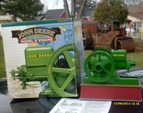 Ertl john deere e 1/6th scale battery operated model of hit &amp; miss engine © 1994 for sale