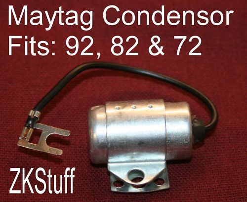 Maytag Gas Engine Motor Model 92 &amp; 82 &amp; 72 Condenser Single Twin Spark Coil Wire