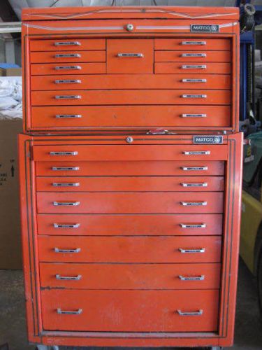 Matco tool box full of assorted matco,snap-on,cornwell,proto,mac, and craftsman