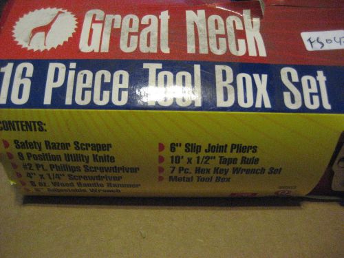 Greatneck ctb9 16pc tool box kit (fs047-1) for sale
