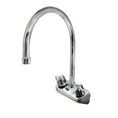 Top-line wall mount faucet w/ 4&#034; centers and 8-1/2&#034; swivel gooseneck spout for sale