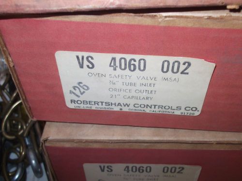 Robertshaw / Uni-Line 4060-002 Gas Oven Safety Valve (MSA) VS 4060 002