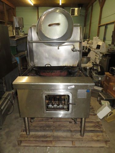 Robert yick single hole burner wok range natural gas unit includes wok &amp; cover for sale