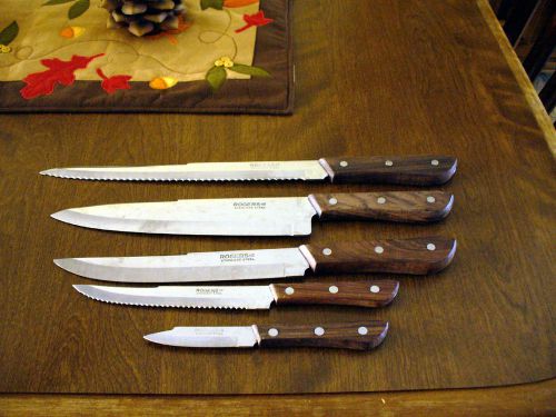 5 VTG ROGERS Stainless Steel Knives