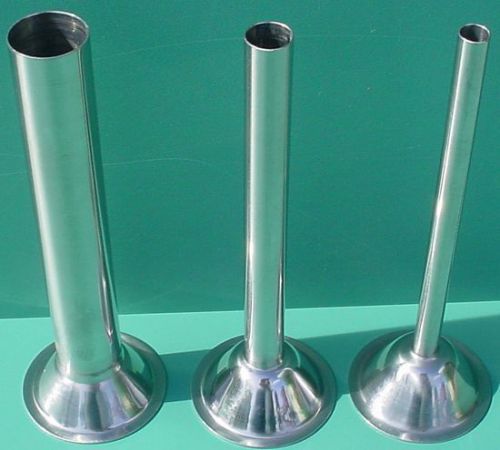 Stainless Steel Stuffing Tubes for #10/12 Meat Grinder