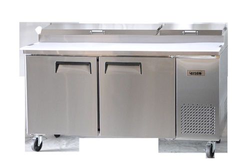 BISON  67 &#034;2 DOOR PIZZA PREP TABLE BPT-67 , FREE SHIPPING !!!