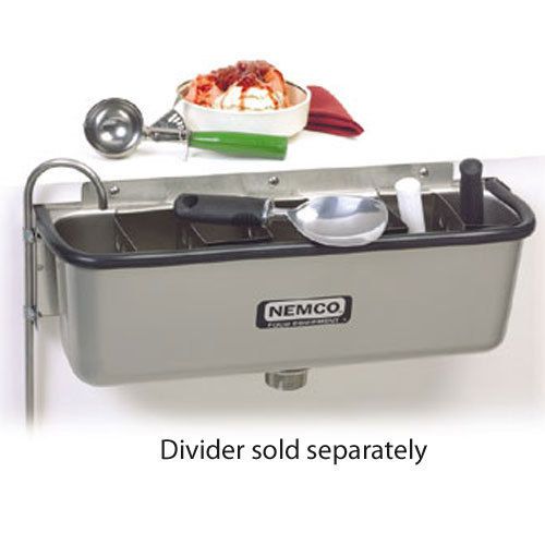Nemco 77316-19 spadewell ice cream dipper station, 19&#034; (divider sold separately) for sale