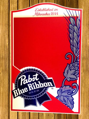 PABST BLUE RIBBON PBR BEER 22x34 WOOD 3D MENU MESSAGE CHALKBOARD SANDWICH SIGN