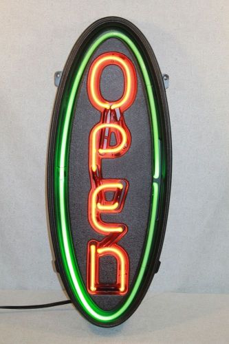 BUSINESS RESTAURANT BOOK STORE FIXTURE LIGHT  28 INCH TALL NEON OPEN SIGN