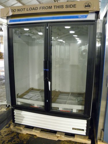 New true gdm-49 two glass door merchandise display refrigerator cooler for sale