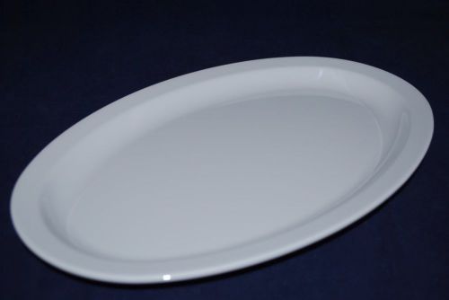 NEW 2DZ  US 516  15-1/2&#034;X10 7/8&#034;  Oval Restaurant Platters OP-616   White