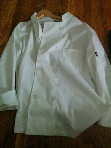 Dickied men&#039;s 8 button chef coat white - medium