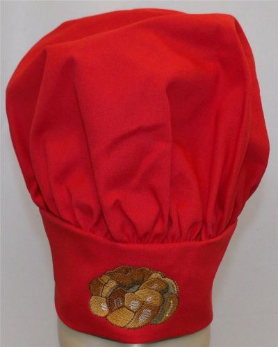 Round Challah Rosh Hashanah Jewish Holiday Celebration Red Child Size Chef Hat