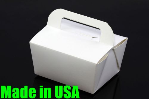 100x 3.75&#034; Handle Take Out / To Go Food Boxes Microwavable Noodles Muffin Bakery