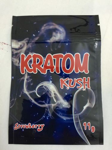 100 New Kratom Kush 10g EMPTY** mylar ziplock bags (good for crafts jewelry)