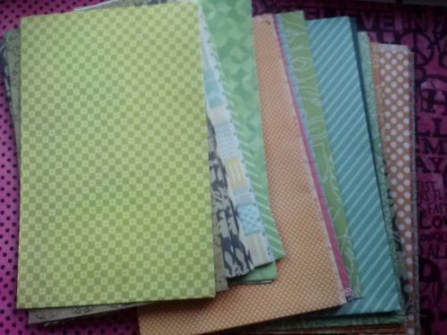 Pattern scrapbook Envelopes - Package set of 7 Handmade Envelopes