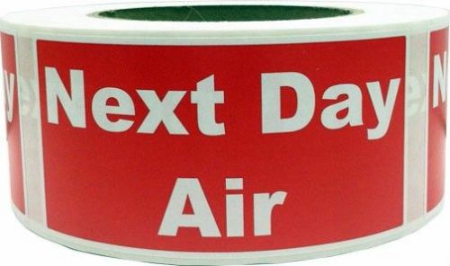 Next Day Air Labels - 2&#034; by 4&#034; - 1 roll of 500 adhesive stickers for Shipping