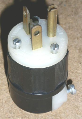 One Leviton NEMA 5-20, 20A-125V GRDG Electrical Plug