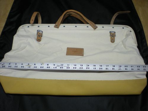 Drywall Tool Pouch Bag Leather Bottom 23&#034; X 14&#034;