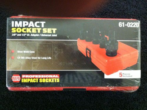 Napa Professional Impact Sockets Set Part # 61-0220, New