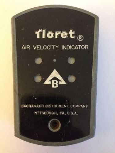 Floret Air Velocity Indicator Flow Meter Bacharach Instrument Co. Model MIE USA