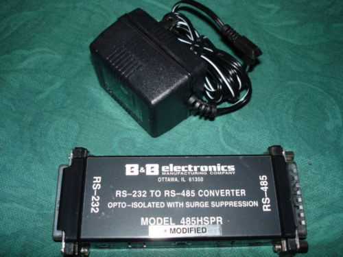 B &amp; B Electronics RS-232 - RS-485 CONVERTR 485HSPR w PS