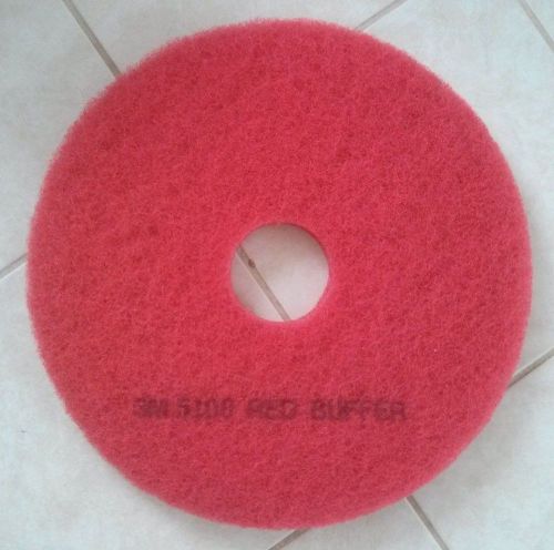 Single new 17&#034; 430mm floor cleaner red buffer / cleaner pad 5100 by 3m for sale