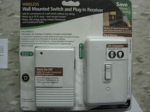 Westek RFK100LC/RFK101LC Wall Mounted Switch and Plug-in Receiver , New, Free Sh
