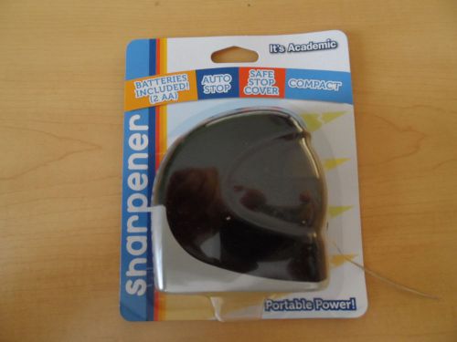 It&#039;s Academic Battery Operated Pencil Sharpener Black New Batteries Included New