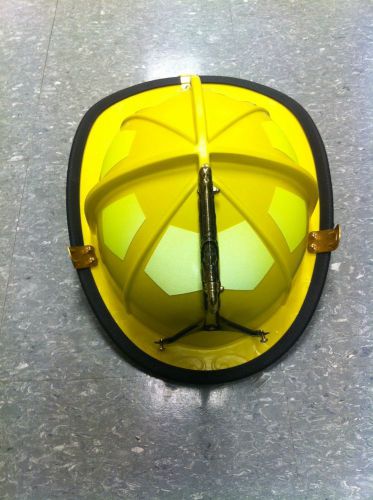 Bullard ust traditional yellow fiberglass fire helmet for sale