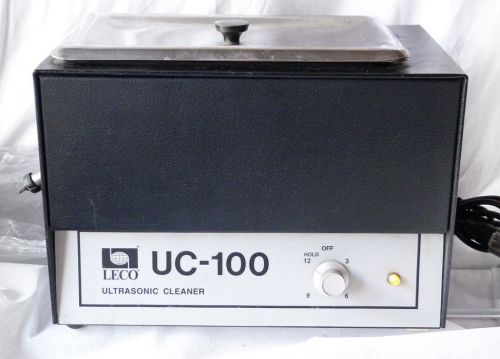 Leco uc-100 ultrasonic cleaner heated jewelry or lab sonic industrial 6l for sale