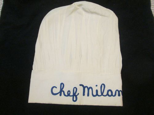Vintage Angelica CHEF MILAN Sanforized Shrunk/Pleated Kitchen Chef’s Hat 7-1/8