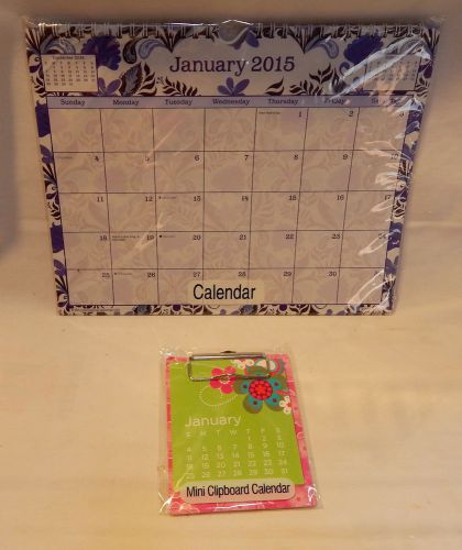 Studio18  2015 calendar purple 11&#034; by 9&#034; &amp; mini clipboard callendar 4&#034; by 5&#034; for sale